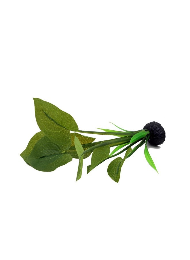 DVHEY Silk Aquarium Plants for Betta Fish Tank, 2 Pcs 7.8 Inch Small Silk Aquarium Plant Aquatic Water Grass Decoration (Green, 8 Inch) - Image 5